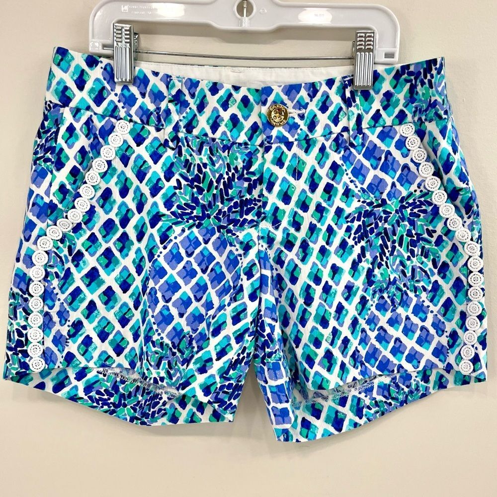 LILLY PULITZER Callahan Shorts 00 It’s always summer Somewhere Pineapple print